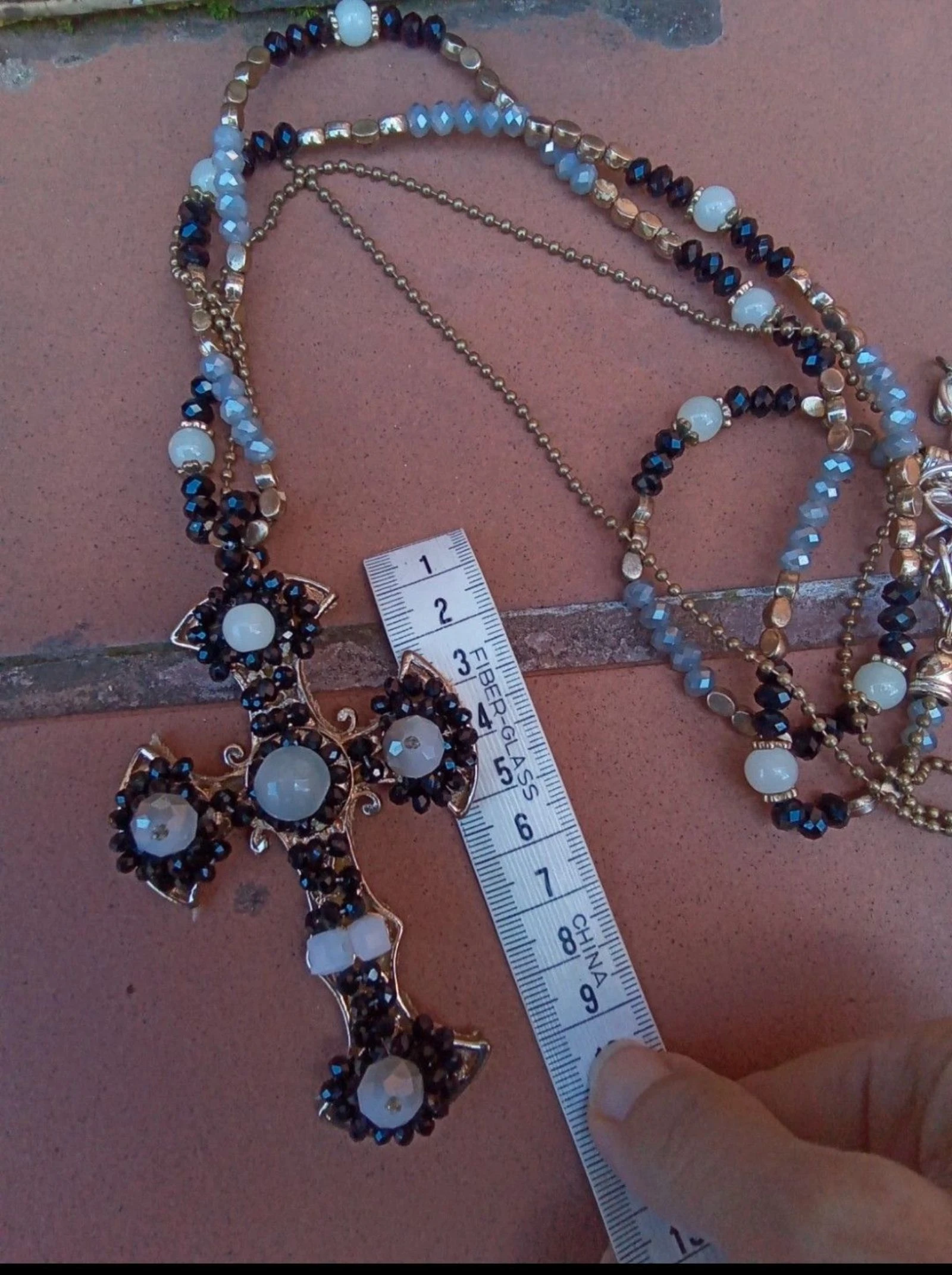 Halsketting met grote kruis in gotische stijl – photo 8